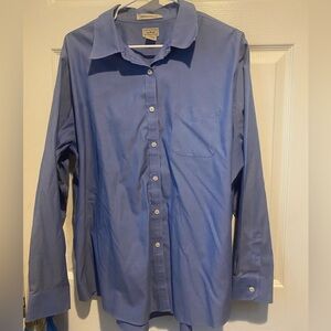 L.L. Bean Women’s Classic Blue Button-Up Shirt